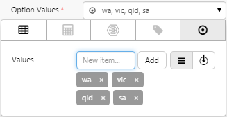 Option links data selector for Embed page 4.4