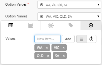 Option links data selector for Embed page 4.4