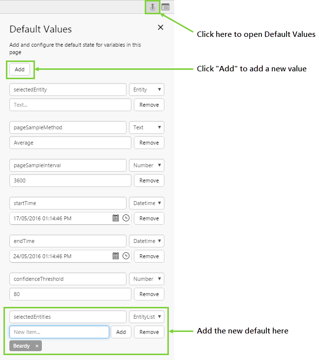 Target Bar 4.4 default values