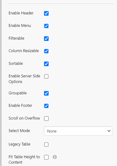 Screenshot showing header and footer options enabled