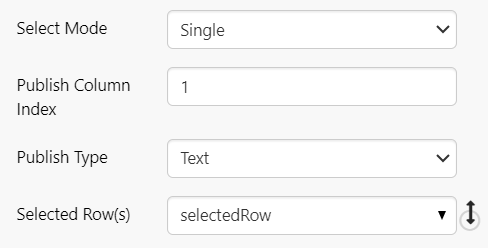 Screenshot showing additional options for Select Mode of Single