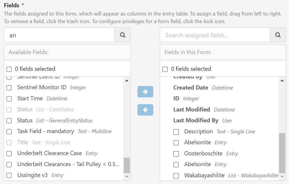 Screenshot showing the assignment control in Server Management