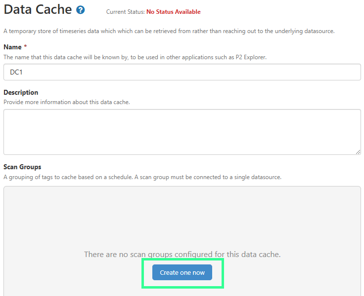 Creating a scan group